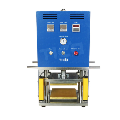 شراء بطارية كيس آلة ضغط مسطحة ساخنة 1KW 200 * 200mm online manufacture