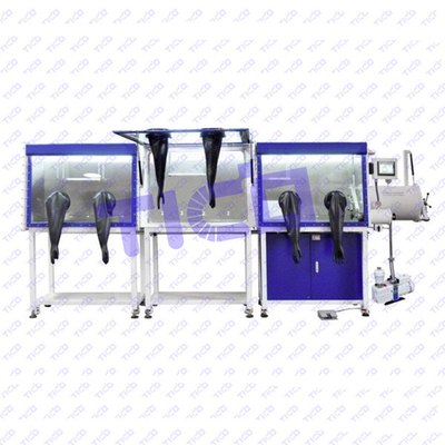 شراء 3 جزء سريع لفتح صندوق قفازات الفراغ معدات المختبر التحكم PLC للبطارية بوليت خط online manufacture