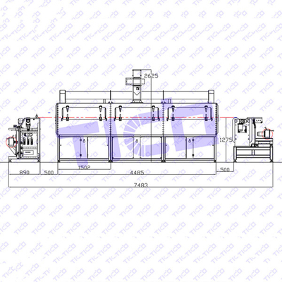 شراء آلة طلاء بطارية الفيلم الكهربائي المتحركة فتحة غرفتي التجفيف الثلاث online manufacture