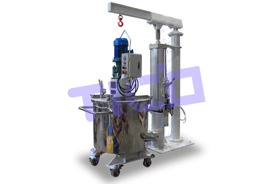 1.1KW خلاط طاقة نقل دلو ل 60L خلاط الفراغ الكوكبي في L660 * W660 * H1375mm الحجم